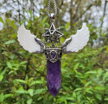 Load image into Gallery viewer, Amethyst Metatron Pendant
