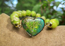 Load image into Gallery viewer, Sediment Jasper Heart Bracelets
