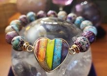 Load image into Gallery viewer, Sediment Jasper Heart Bracelets
