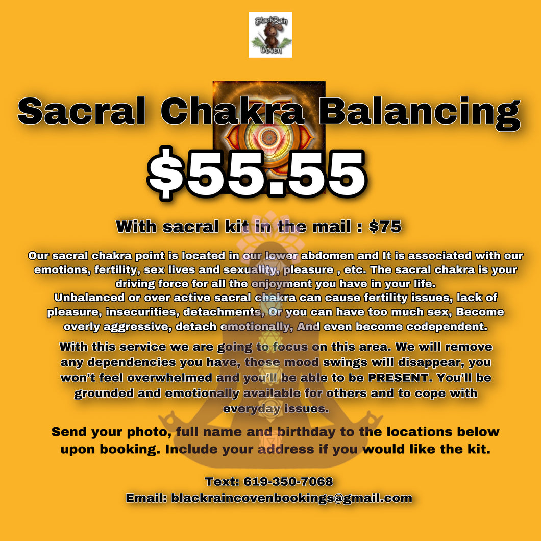 Sacral Chakra Balancing