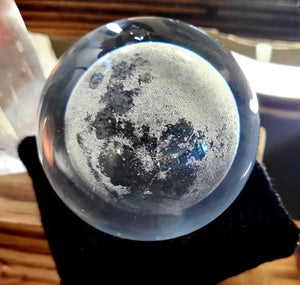 Galaxy & Full Moon Crystal Balls